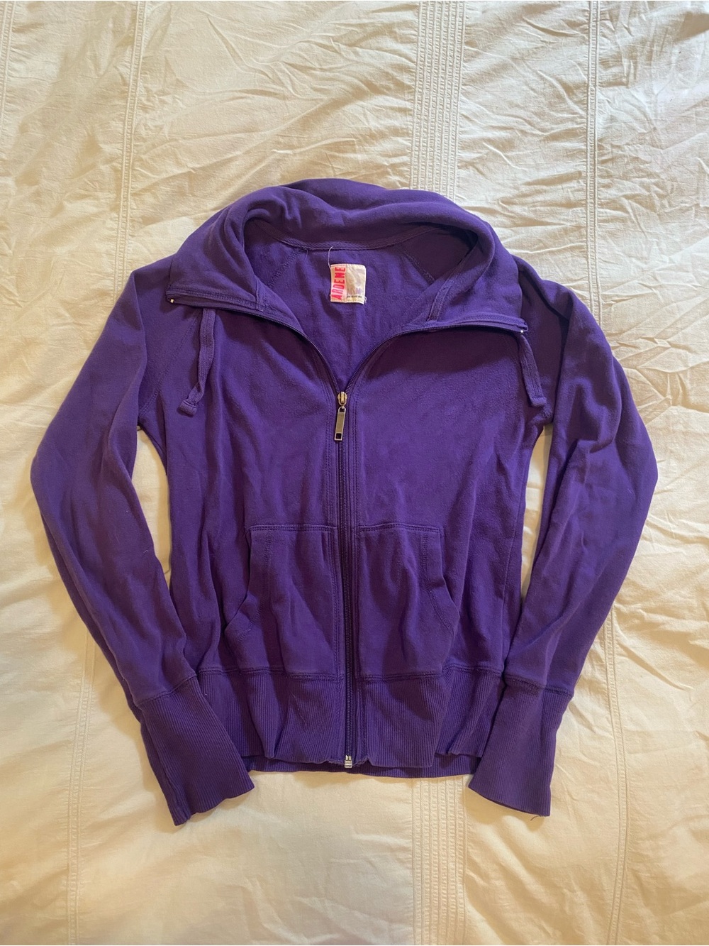 Y2K Purple Zip-Up sweater -  Women